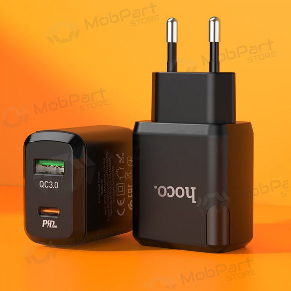 Carregador Hoco N5 USB Quick Charge 3.0 + PD 20W (3.1A) (preto)