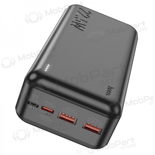 Bateria externa Power Bank Hoco J101B PD 20W+Quick Charge 3.0 22.5W 30000mAh preto