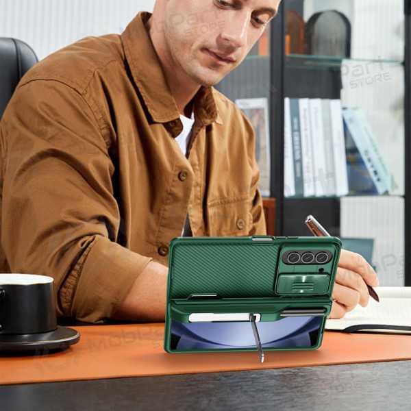 Capa para Samsung Galaxy Z Fold4 - Nillkin CamShield Pro (verde)