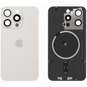 Capa traseira para Apple iPhone 15 Pro (branca) (Premium)