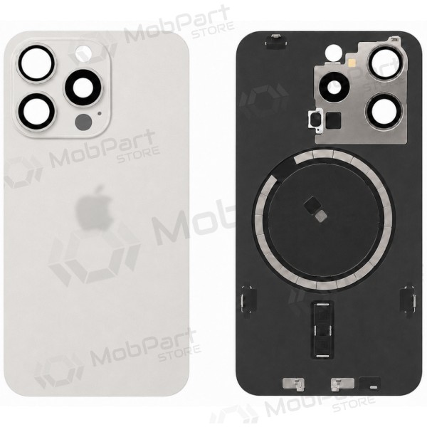 Capa traseira para Apple iPhone 15 Pro (branca) (Premium)