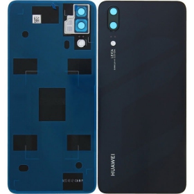 Huawei P20 tampa traseira da bateria (preto) (service pack) (original)