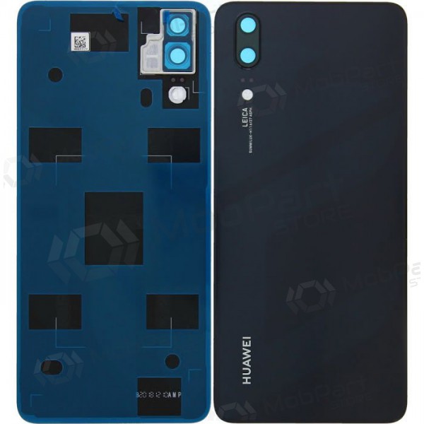 Huawei P20 tampa traseira da bateria (preto) (service pack) (original)
