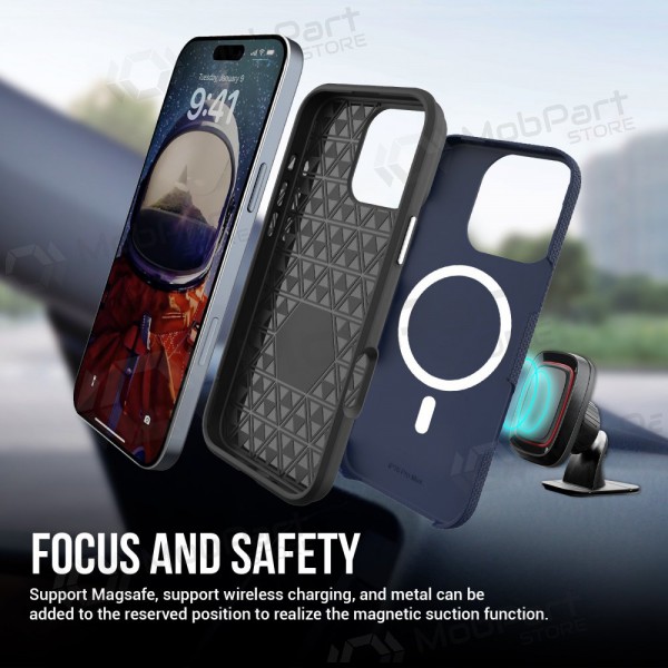 Apple iPhone 14 Pro capa „Perfectionists“ (azul escuro)