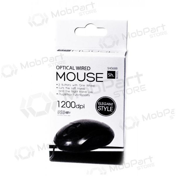 Rato SH05 com fio (preto)