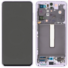 Samsung Galaxy S21 FE 5G ecrã (levandos) (com moldura) (original)
