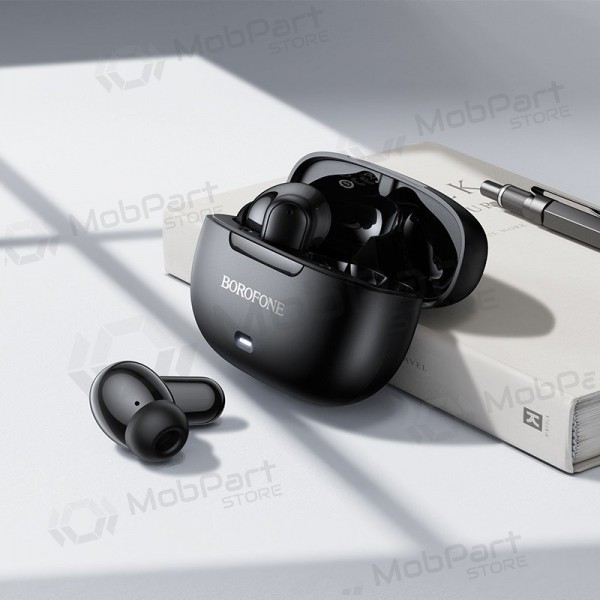 Fones de ouvido sem fio Borofone BW96 Bluetooth ANC+ENC USB-C pretos