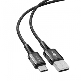 USB cabo Acefast C1-04 USB-A to USB-C 1.2m preto