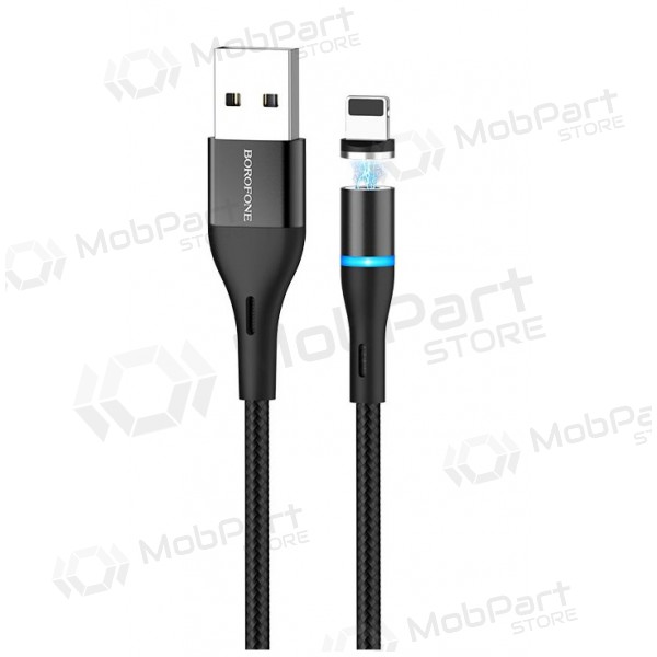 USB cabo Borofone BU16 Skill Magnetic Lightning 1.0m (preto)