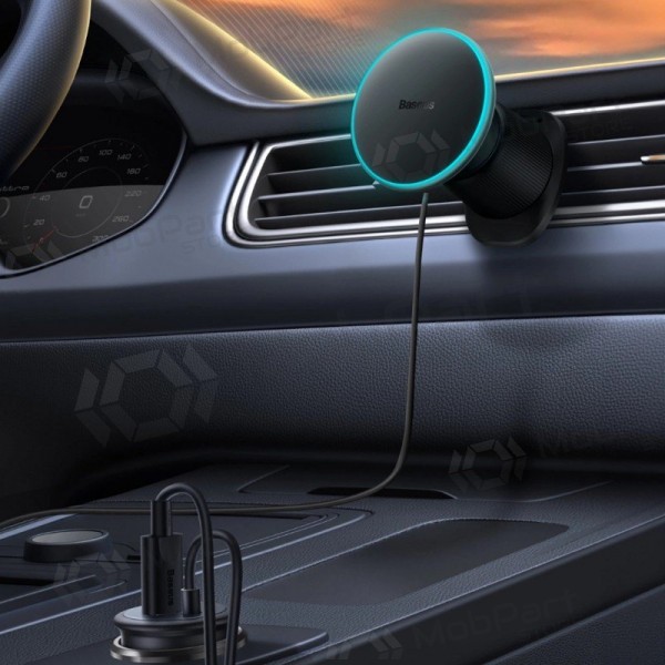 Suporte de telefone para carro com carregamento sem fio Baseus CW01 MagSafe 15 W para grelha de ventilação