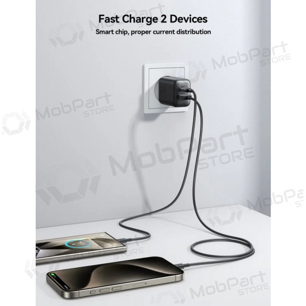Carregador Joyroom JR-TCF13 USB-C/USB-A 25W preto