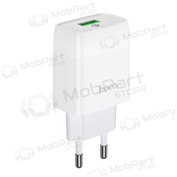 Carregador HOCO C72Q Glorious USB (QC3.0) (branco)