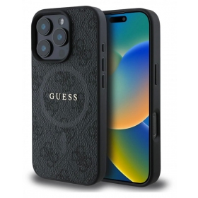 Capa para Apple iPhone 16 Pro Max - Guess PU Leather 4G Colored Ring MagSafe