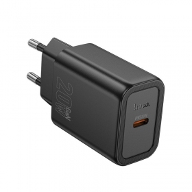 Carregador de telefone Hoco N60 20 W GaN USB-C preto