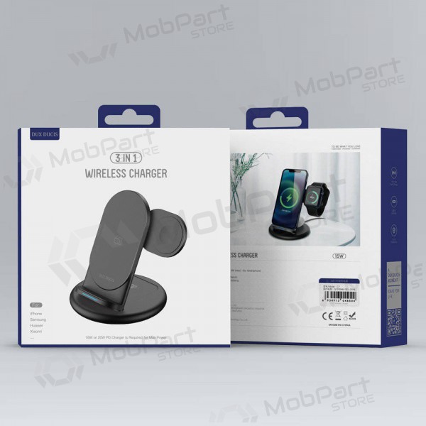 Carregador sem fio Dux Ducis C7 3in1 Phone, Apple Watch, Airpods 15W (preto)