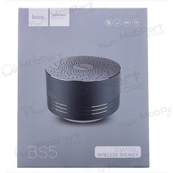 Bluetooth alto-falante portátil HOCO BS5 (MicroSD, mãos livres, AUX,FM) (cinza)