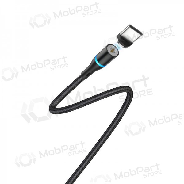 USB cabo Borofone BU16 Skill Magnetic Type-C 1.0m (preto)