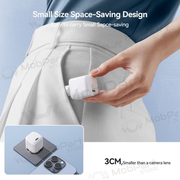 Carregador Joyroom JR-TCG08 USB-C GaN PD20W branco