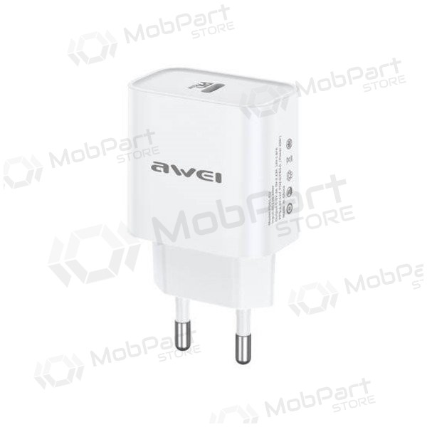 Carregador de telefone Awei PD61-EU 20 W USB-C branco