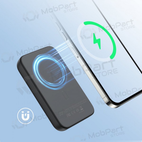 Bateria externa Power Bank Joyroom JR-W020 20W Magnetic Wireless 10000mAh preto