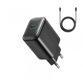 Carregador Joyroom JR-TCF23 USB-C 25W + USB-C to USB-C cable 1.0m preto