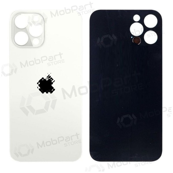 Apple iPhone 12 Pro Max tampa traseira da bateria (prata) (bigger hole for camera)