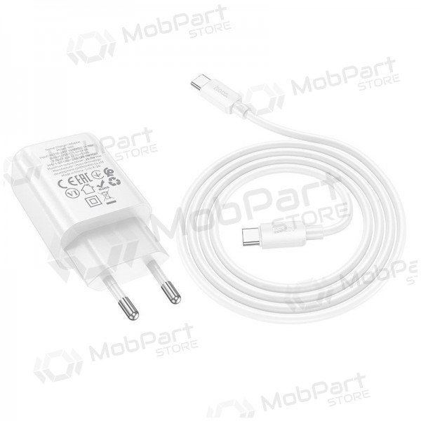 Carregador de telefone Hoco N60 GaN USB-C com cabo USB-C de 1 m branco