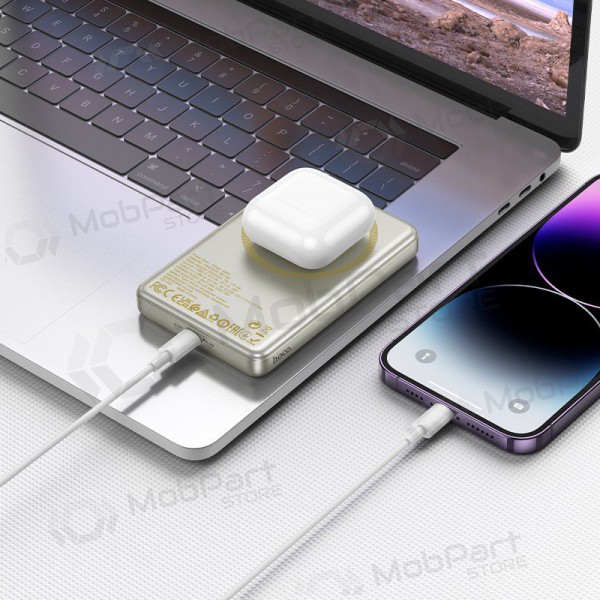 Bateria externa Power Bank Hoco Q26A PD20W Magnetic 10000mAh dourado