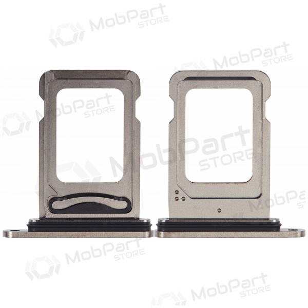 Apple iPhone 15 Pro, 15 Pro Max (Duplo) bandeja de cartão SIM (Titânio Preto)