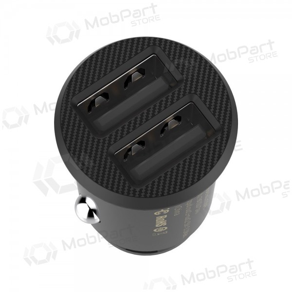 Carregador automobilinis Baseus Grain (3.1A) x 2 USB CCALL-ML01 (preto)