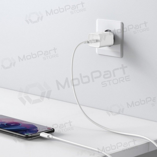 Carregador buitinis Baseus Super Si 25W + Type-C 1.0m branco TZCCSUP-L02