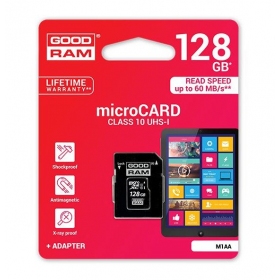Cartão de memória GOODRAM MicroSD 128Gb (class 10) + SD adapter