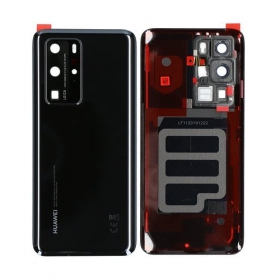Huawei P40 Pro tampa traseira da bateria (preto) (usado grade C, original)