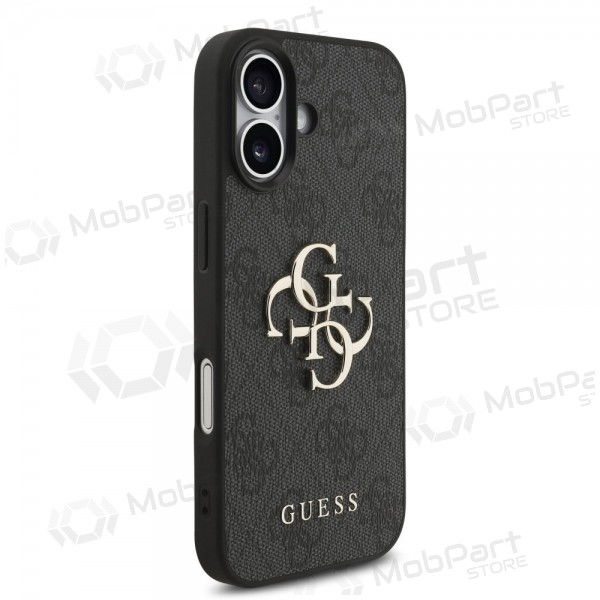 Capa para Apple iPhone 17 - Guess PU 4G Metal Logo Strap (preto)