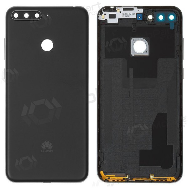 Huawei Y6 Prime 2018 tampa traseira da bateria (preto) (usado grade B, original)