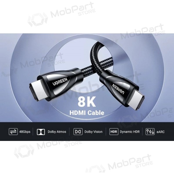 Cabo HDMI Ugreen HD140 HDMI 2.1 2 m preto