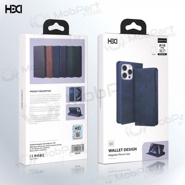 Samsung Galaxy A57 capa - HDD Magnetic Wallet Case (marrom)