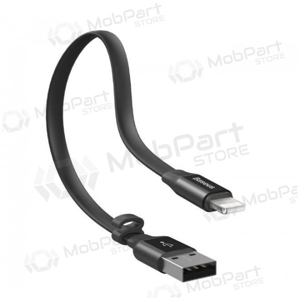 USB cabo Baseus lightning 0.23m (2A) (preto)