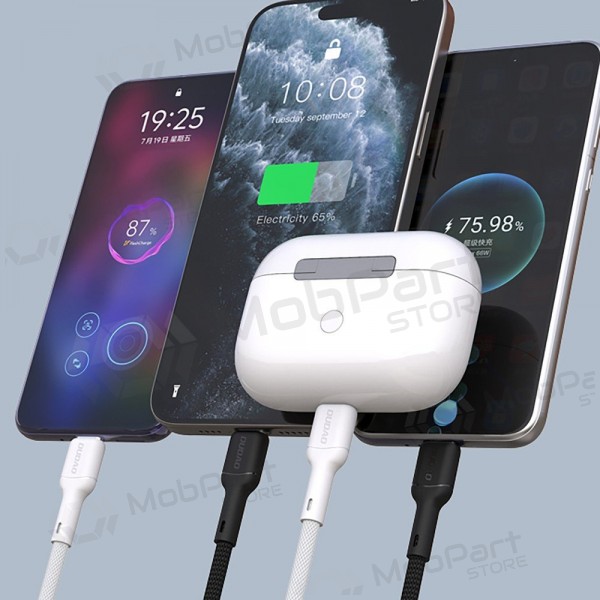 Cabo USB-C Dudao L9C USB-C para USB-C 2 m 65 W preto