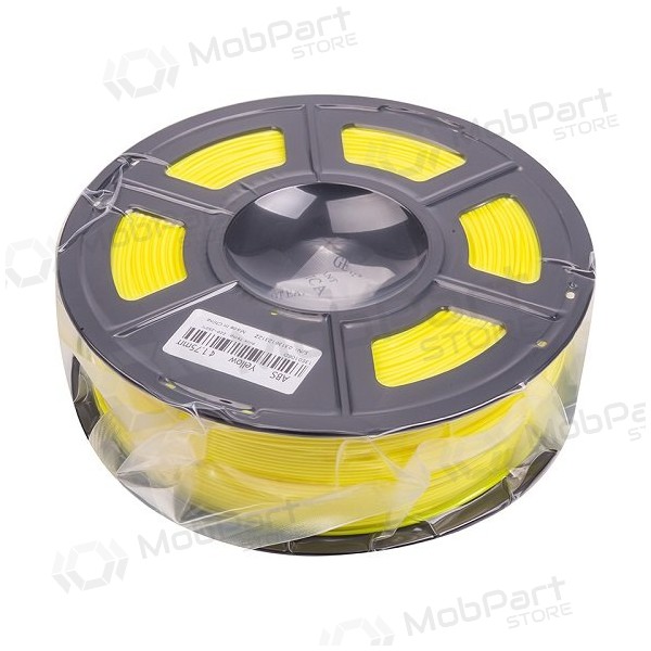 3D spausdinimo plastikas ABS, 1.75mm, 1kg, amarelo