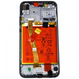 Huawei P20 Lite ecrã (preto) (com moldura e bateria) (service pack) (original)