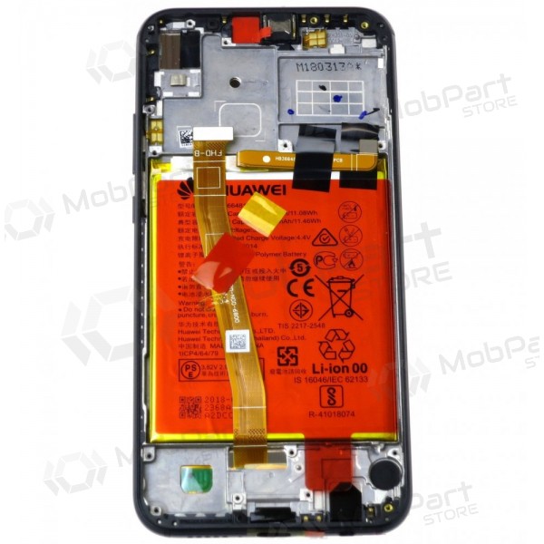 Huawei P20 Lite ecrã (preto) (com moldura e bateria) (service pack) (original)