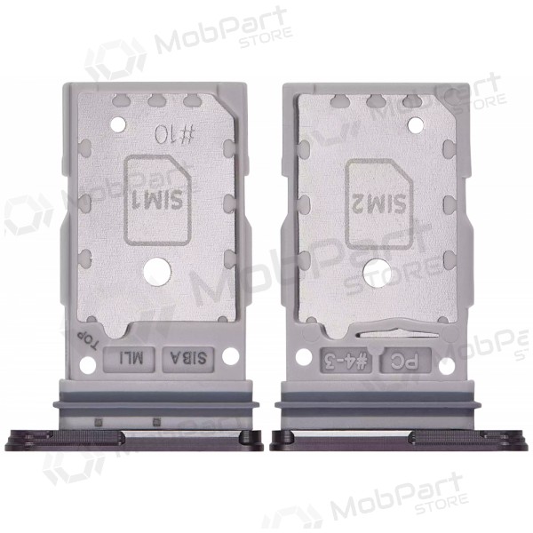 Suporte de cartão SIM duplo para Samsung Galaxy S24, S24+ (preto) (original)