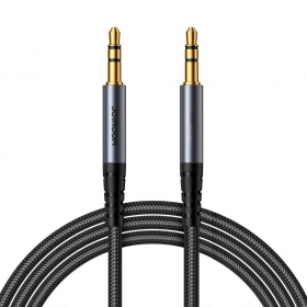 Audio cabo Joyroom SY-A08 3,5mm to 3,5mm 1.2m preto