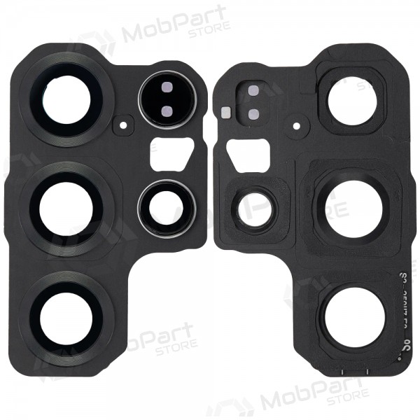 Vidro da câmera Samsung Galaxy S25 Ultra com moldura (preto)