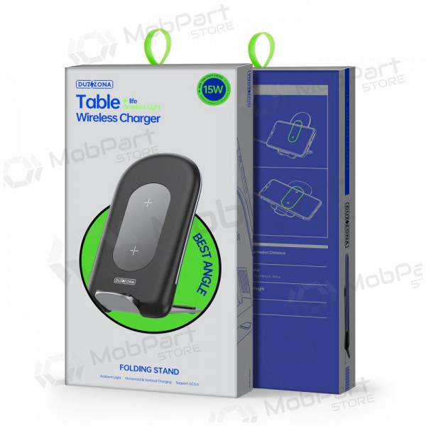 Carregador sem fio DUZZONA W2 15W (preto)