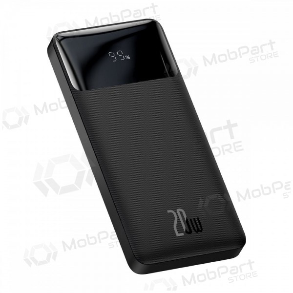 Bateria externa Power Bank Baseus Bipow 20W 10000mAh + MicroUSB 0.25m preto PPBD050301 Bateria externa Power Bank Baseus Bipow 20W 10000mAh + MicroUSB 0.25m preto PPBD050301
