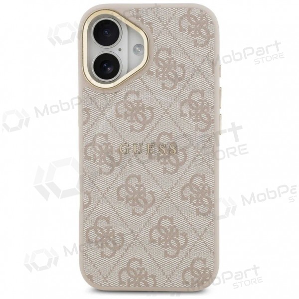 Capa para Apple iPhone 17 -Guess PU Leather 4G Gold Frame MagSafe- (rosa)