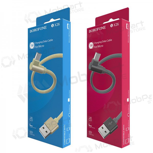USB cabo Borofone BX26 Lightning 1.0m (cinza)