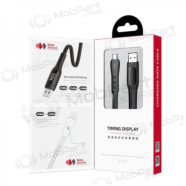 USB cabo HOCO S6 lightning 1.2m preto